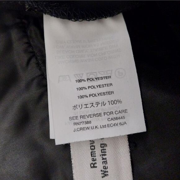 J. CREW! RICH BLACK DRAPEY, HIGH WAISTED STRAIGHT LEG DRESS PANTS, SLACKS! SZ 4 - Picture 9 of 11